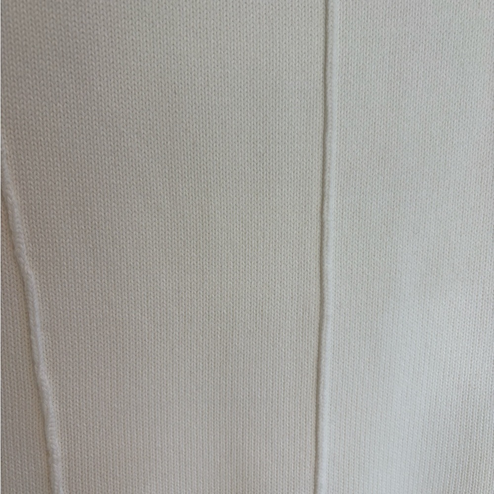 Mint Velvet Maxi Dress Cotton Drop-Waist  L NWT Ivory Mixed Material Coastal - Picture 5 of 13